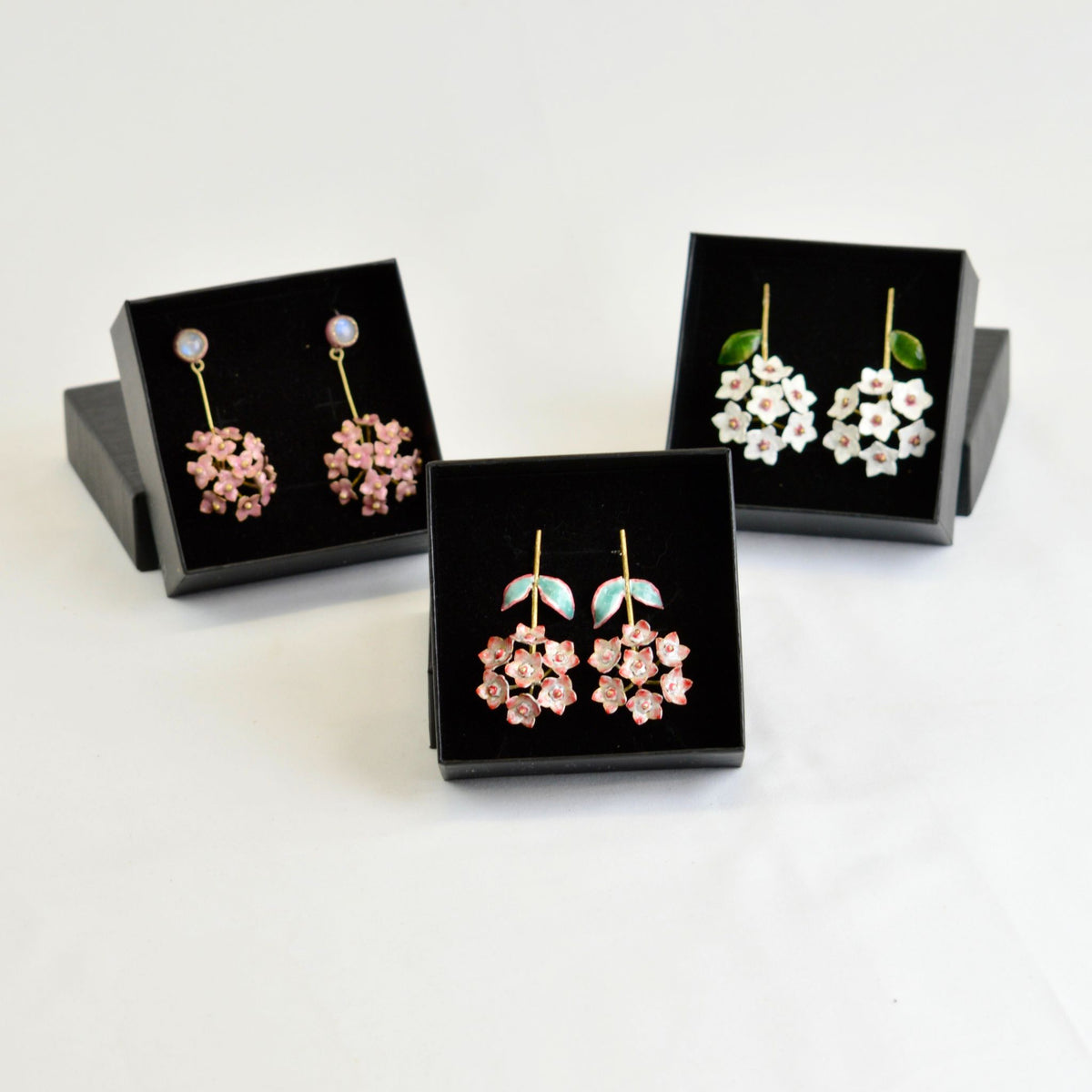 Giardino Collection, Hydrangea, Earring, Made in Italy