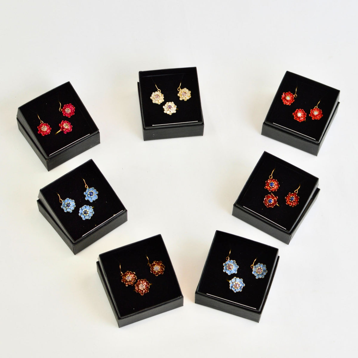 Giardino Collection, Lotus, Earring &amp; Ring Set, Made in Sicily - My Italian Decor