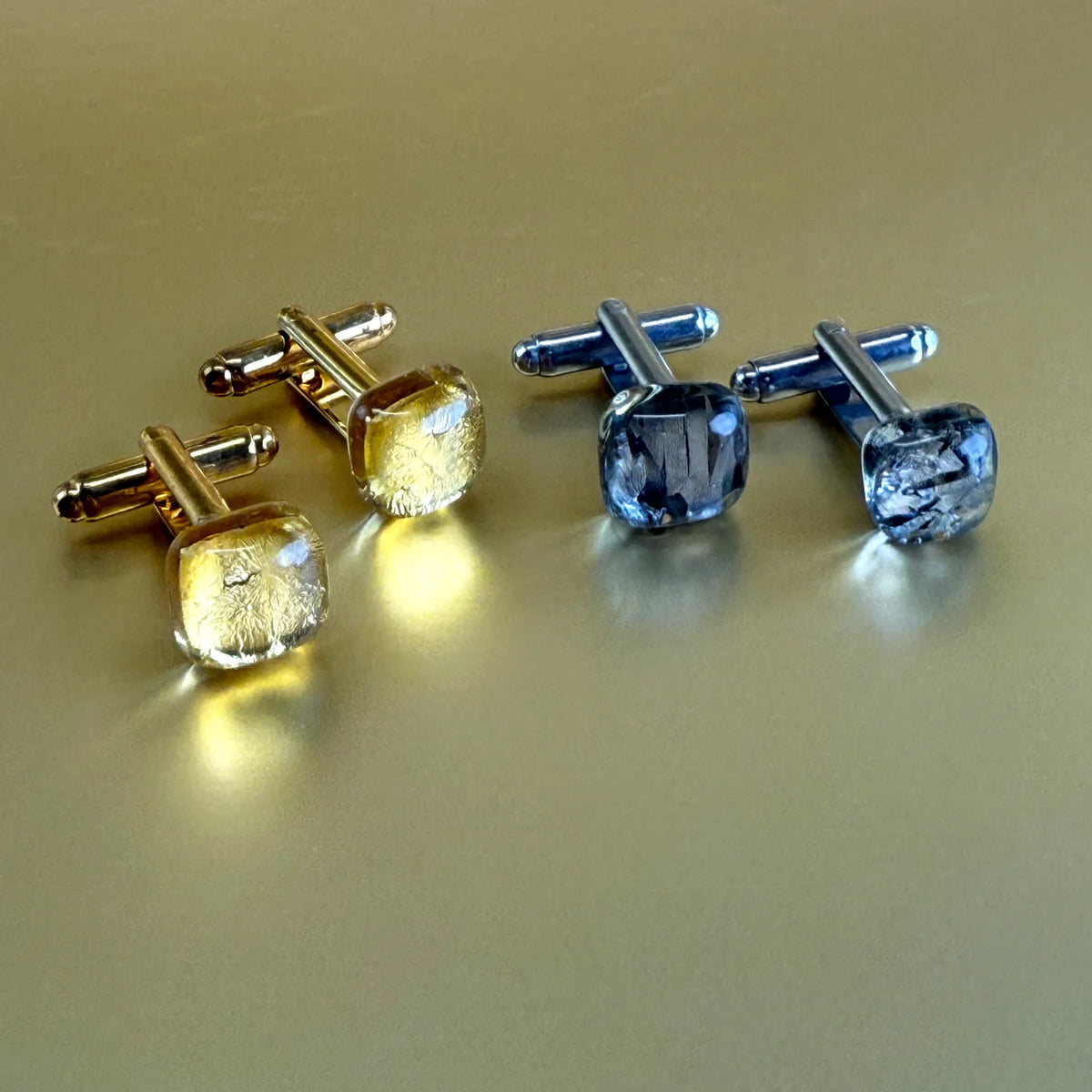 Murano Glass Foiled Cufflinks - My Italian Decor