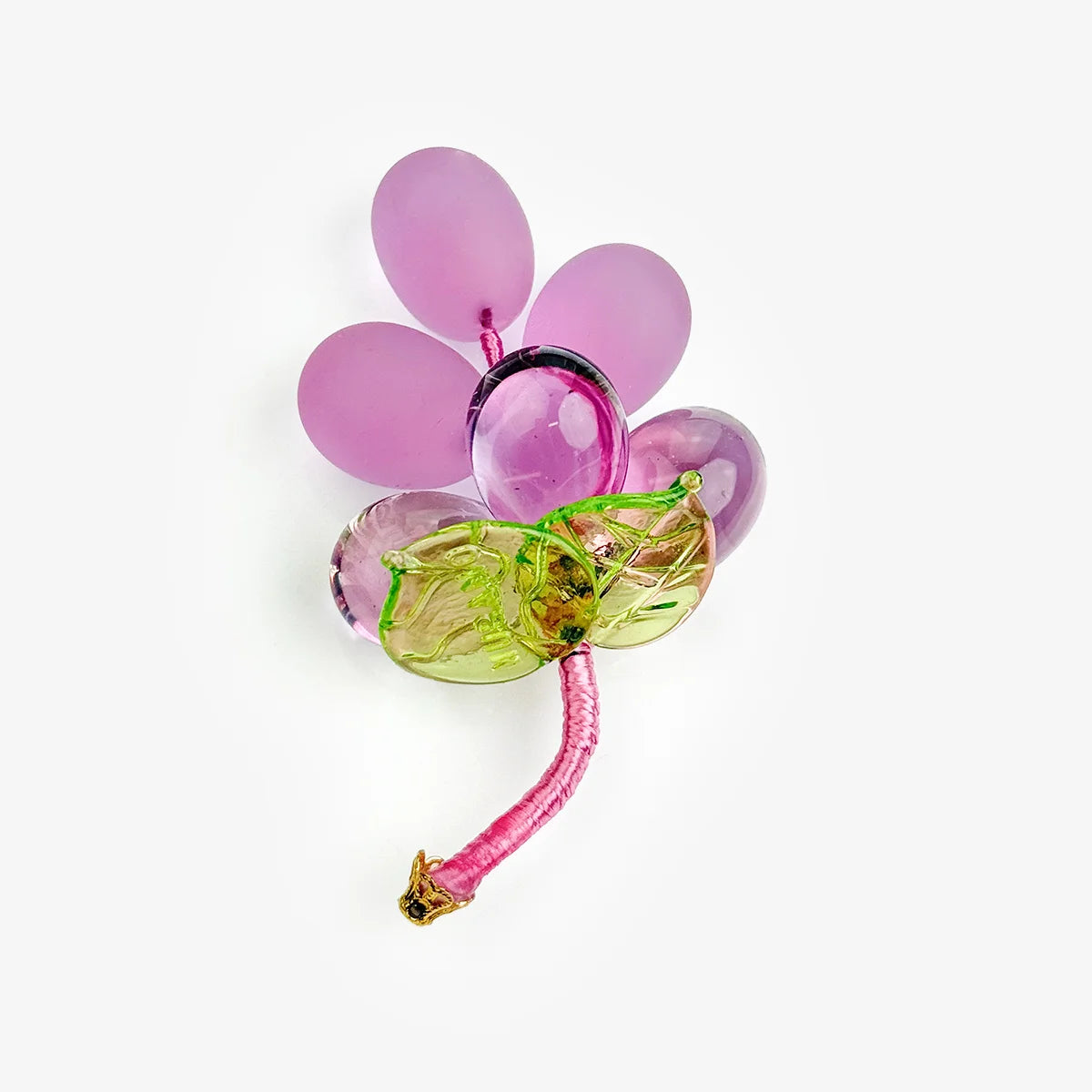 Murano Glass Solid Grape Cluster, Mini, Multiple Colors, Made in Italy