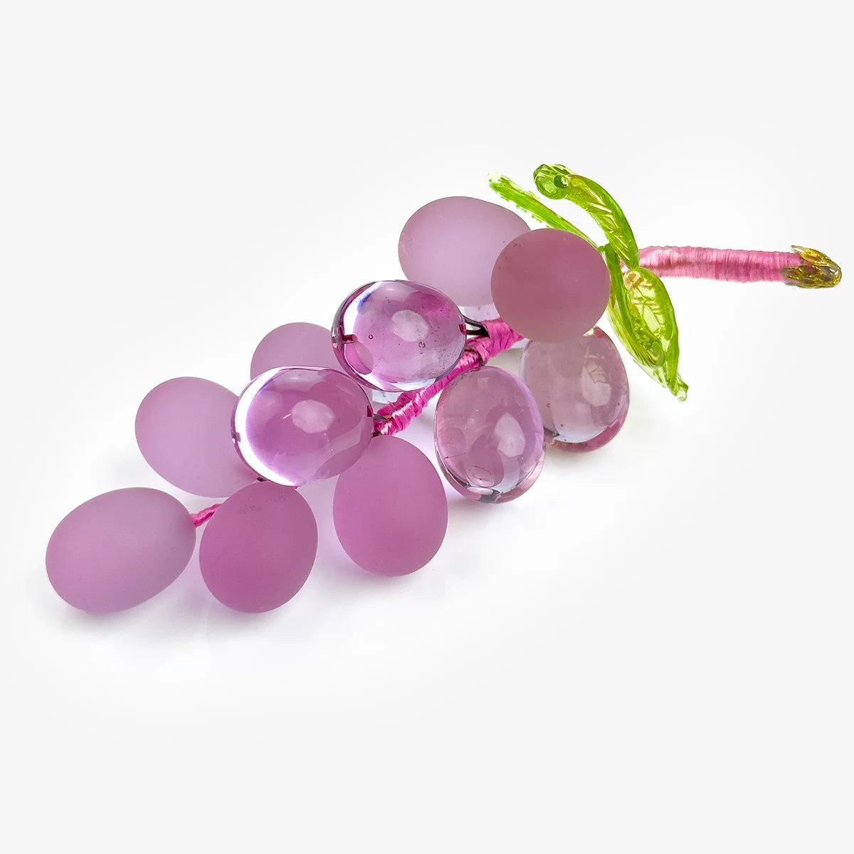 Murano Glass Solid Grape Cluster, Small, Multiple Colors, Made in Italy
