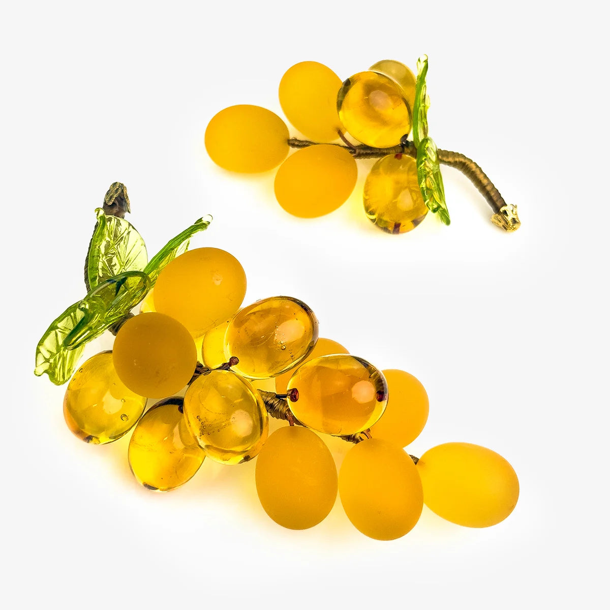 Murano Glass Solid Grape Cluster, Mini, Multiple Colors, Made in Italy