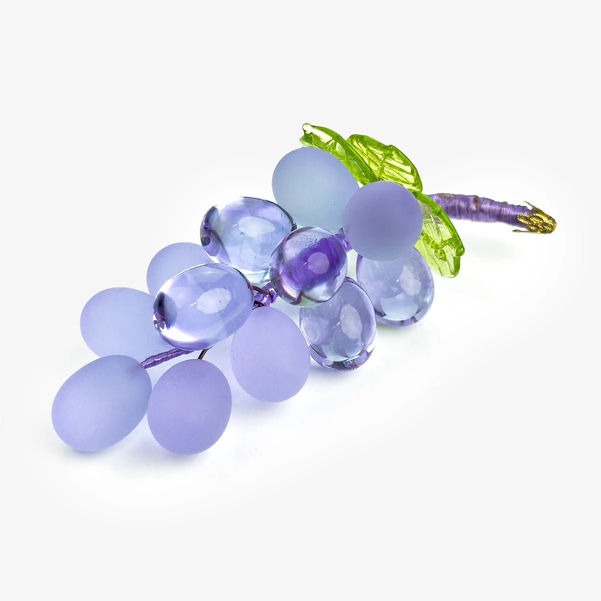 Murano Glass Solid Grape Cluster, Small, Multiple Colors, Made in Italy