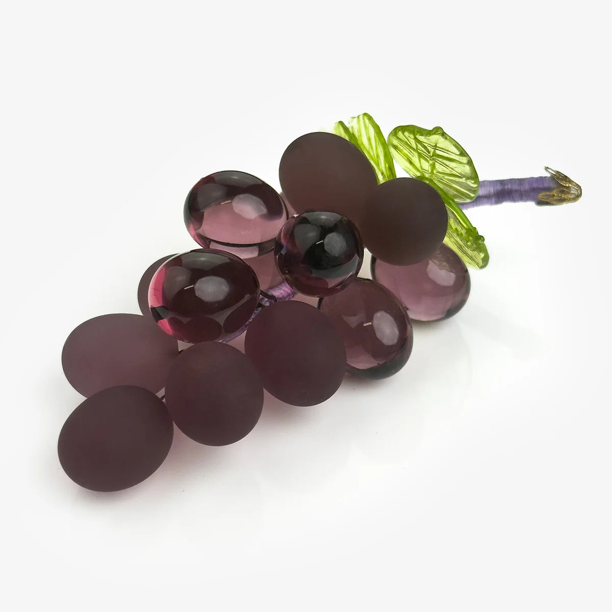 Murano Glass Solid Grape Cluster, Small, Multiple Colors, Made in Italy