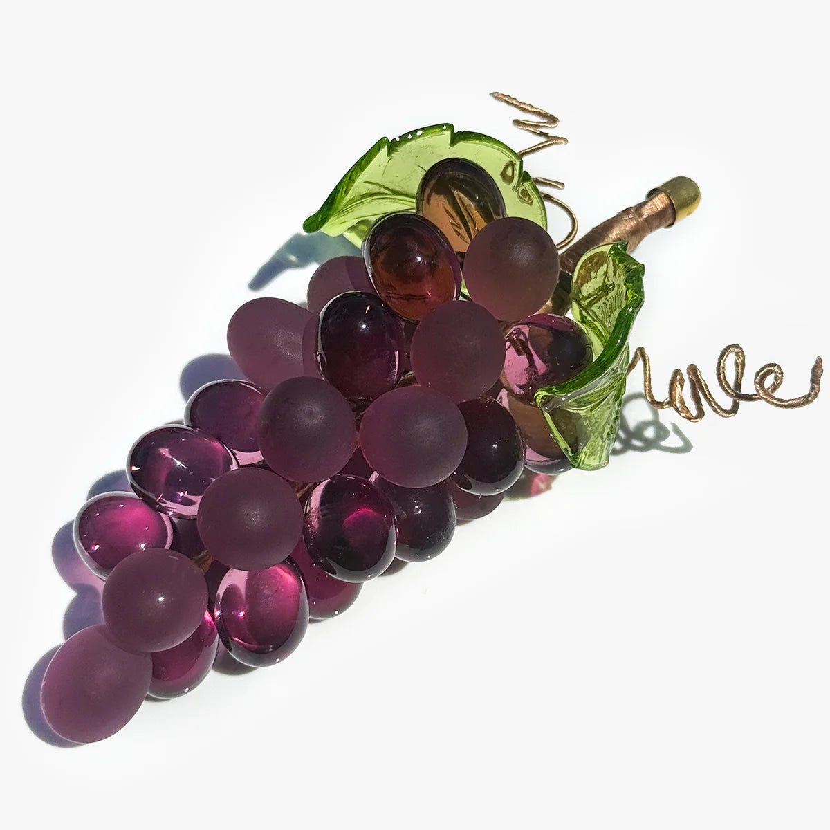 Murano Glass Grape Cluster, Large, Made in Italy