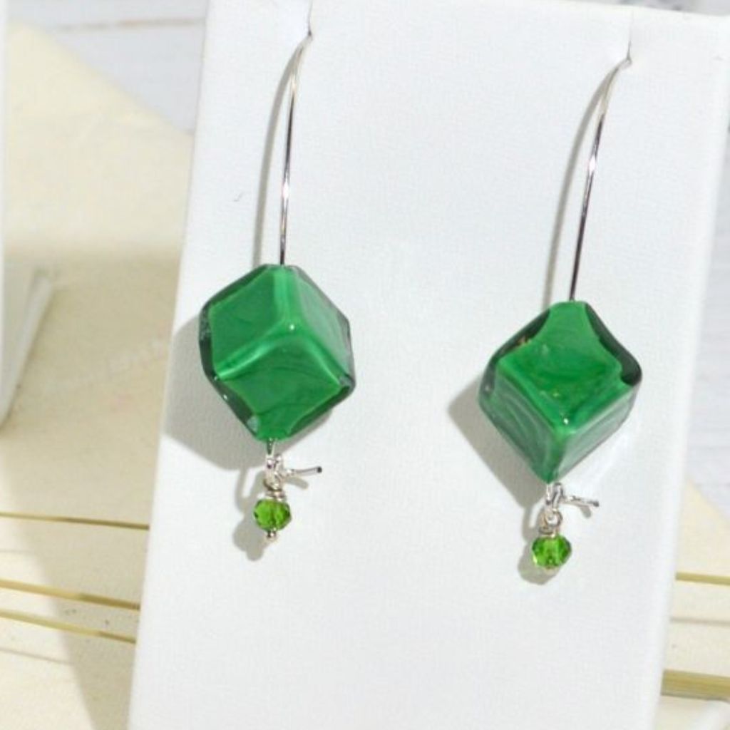 Murano Glass Dolce Earrings, Handcrafted in Italy