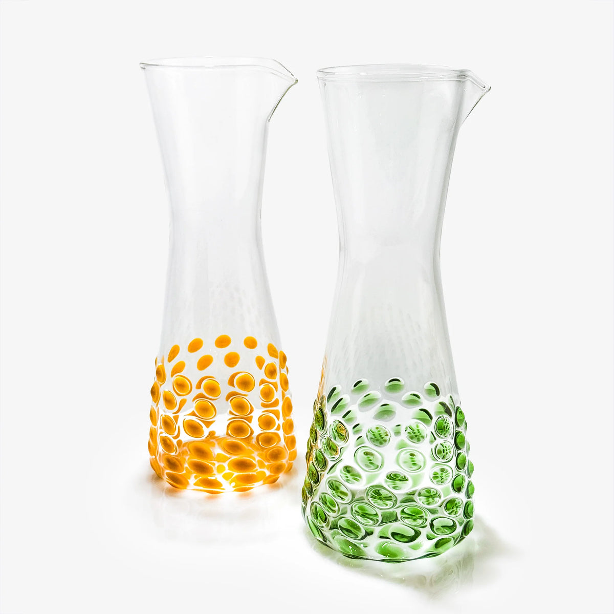 Dots Glass Carafe / Pitcher / Decanter - Made in Italy