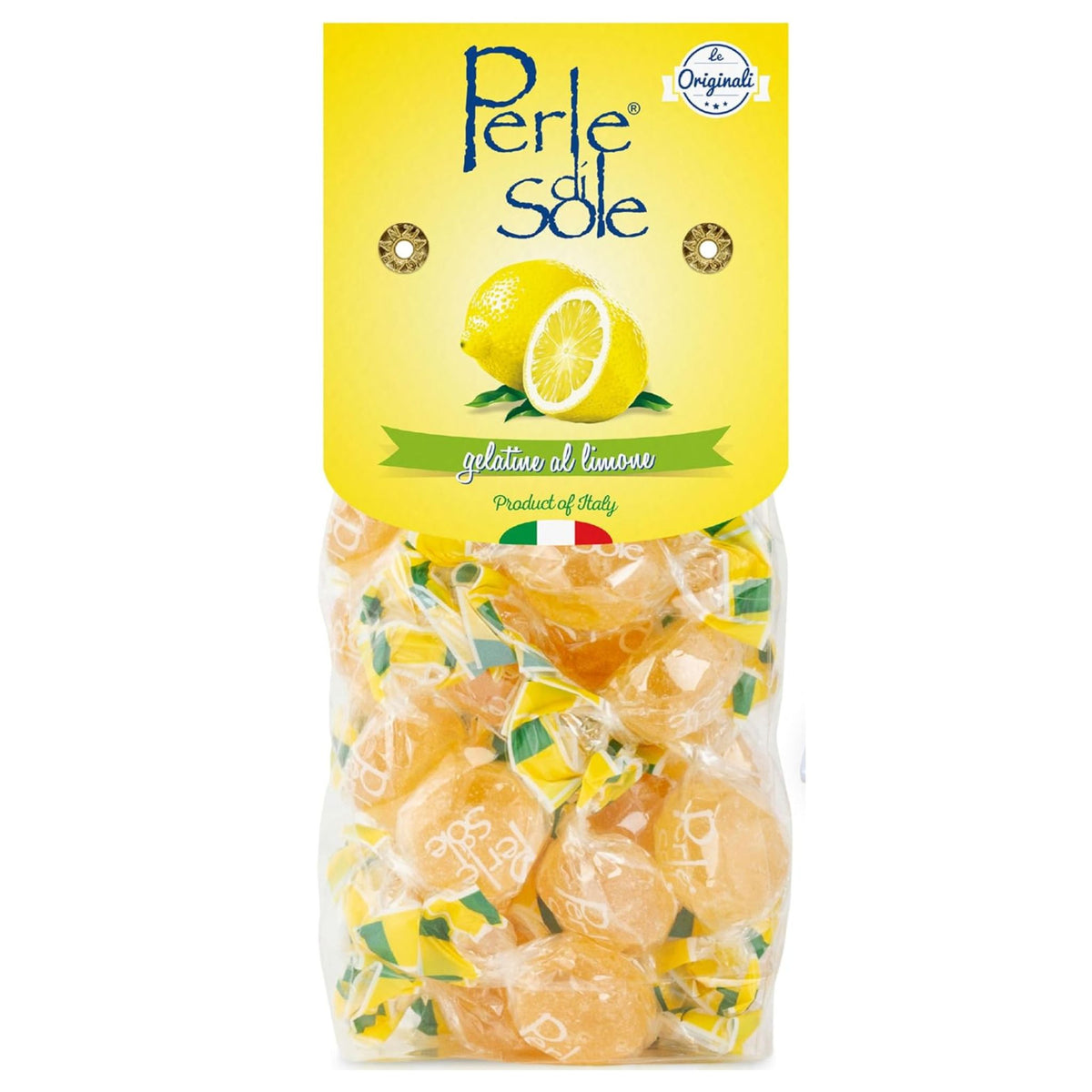 Perle di Sole, Lemon Gelee Candies, 3 Bag Set, Made in Italy