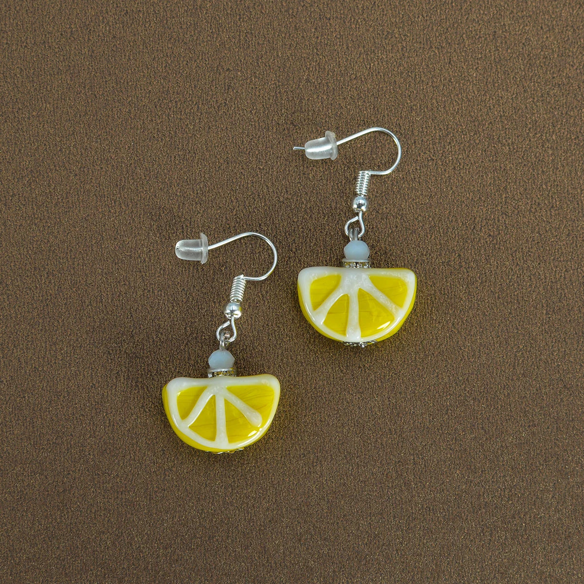 Lemon Fruit Bracelet - Earrings - Murano Glass Beads