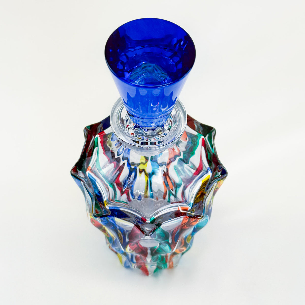 Lyrical Decanter, Hand-Painted Italian Crystal, Made in Italy - My Italian Decor