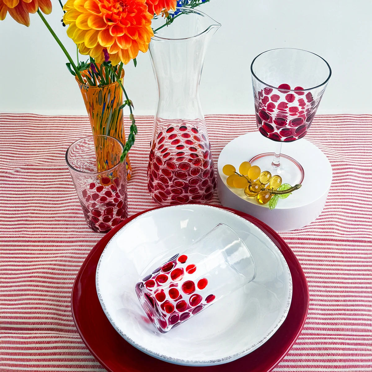 Busatti Stripe Kitchen Towel, Assorted Colors, Made in Italy