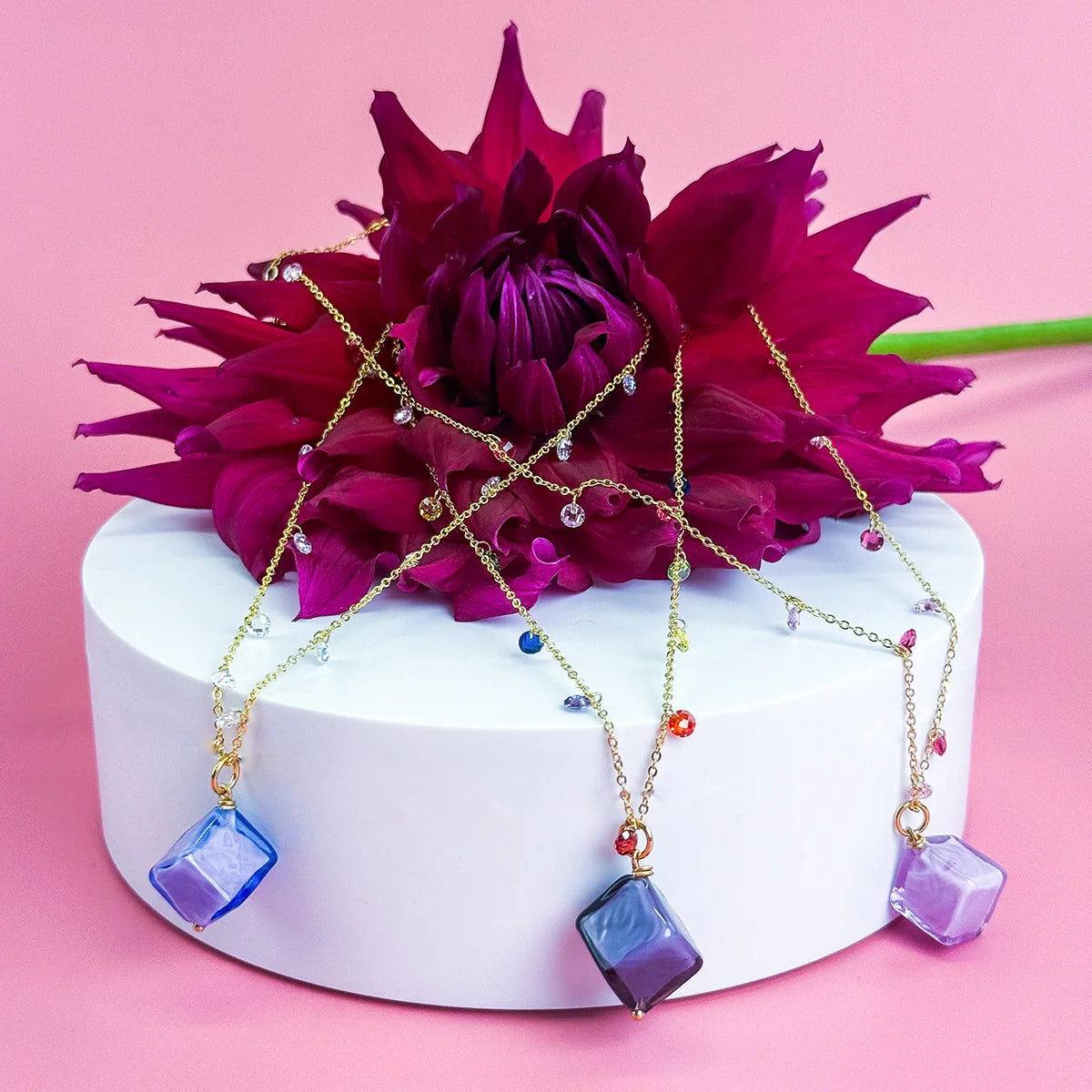 Murano Glass Dolce Necklace, Handcrafted in Italy