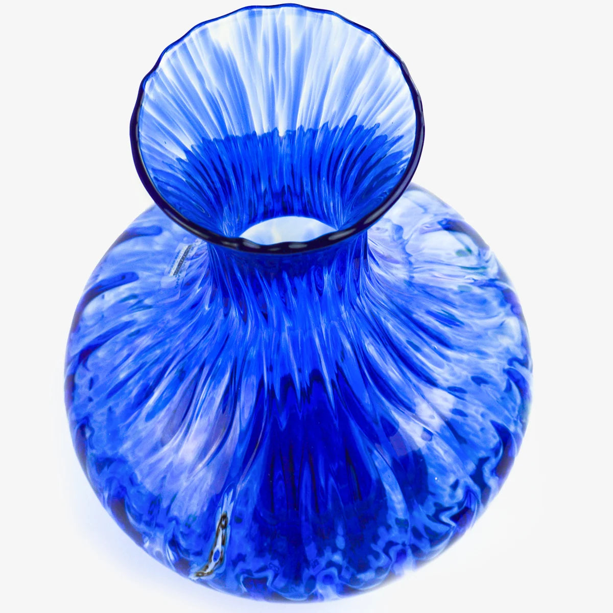 Large Millefiori Murano glass vase with colorful floral patterns, crafted by My Italian Decor, ideal for elegant home decor.