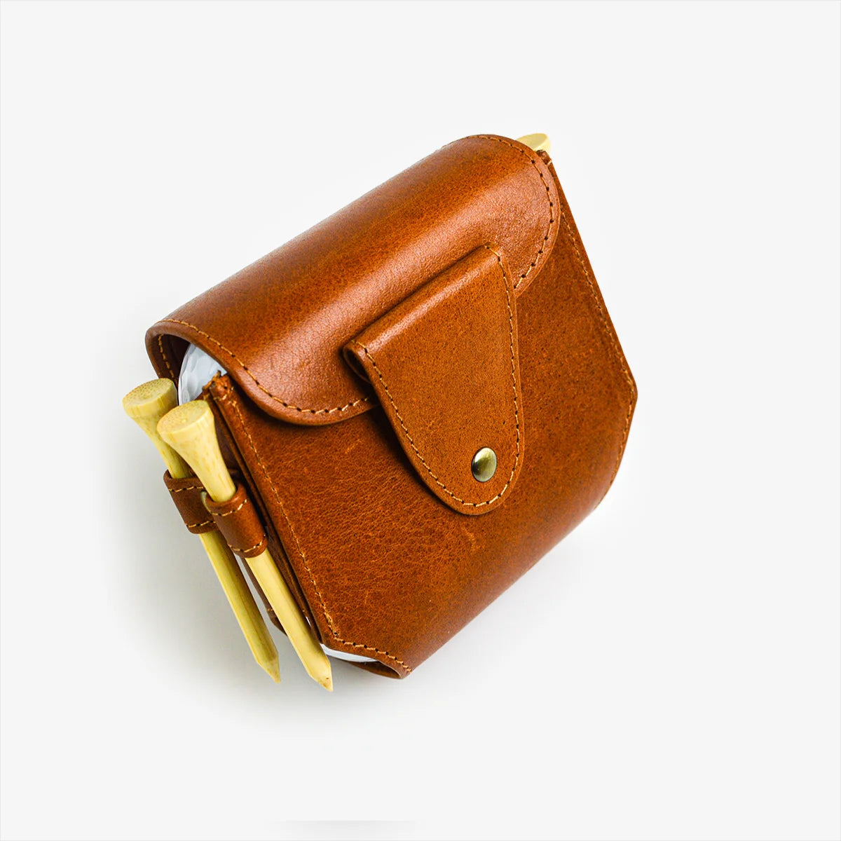 Leather Golf Ball Holder