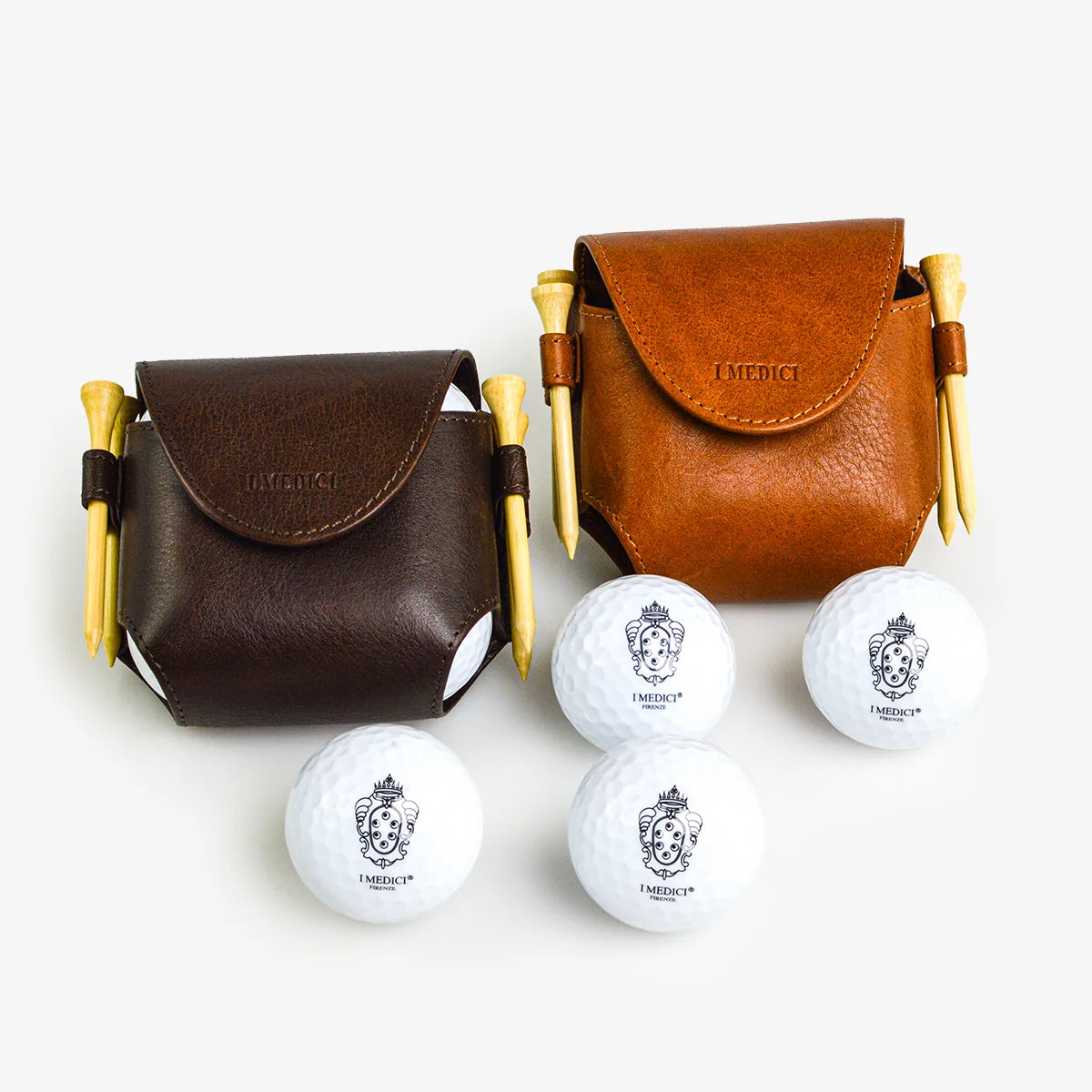 Leather Golf Ball Holder