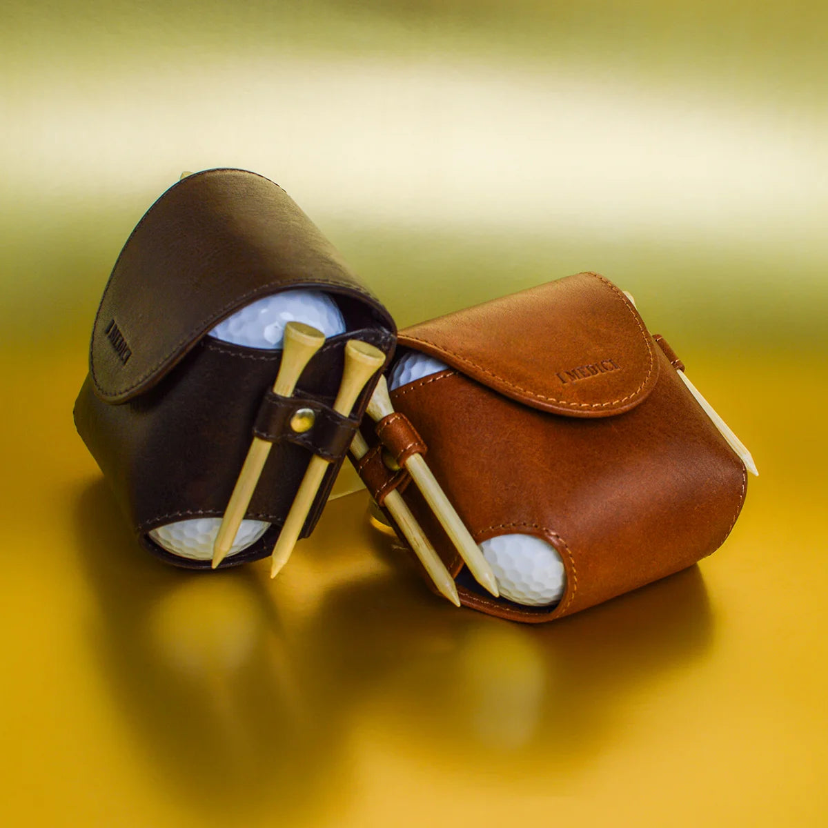Leather Golf Ball Holder