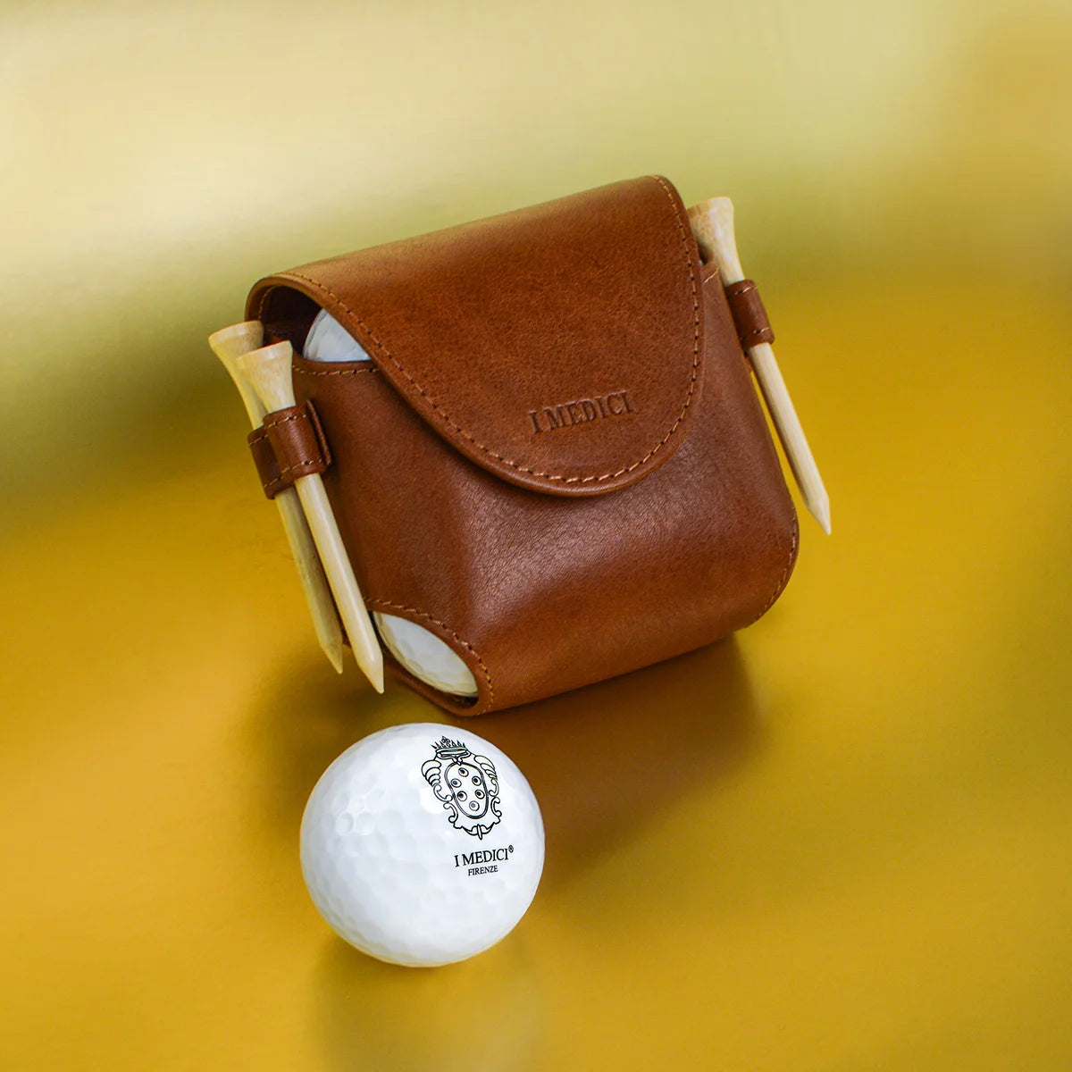 Leather Golf Ball Holder