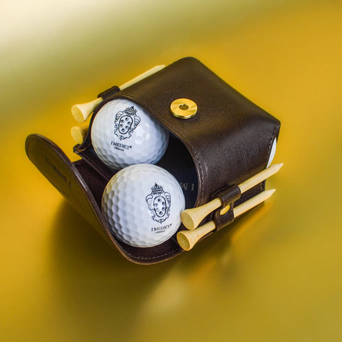 Leather Golf Ball Holder