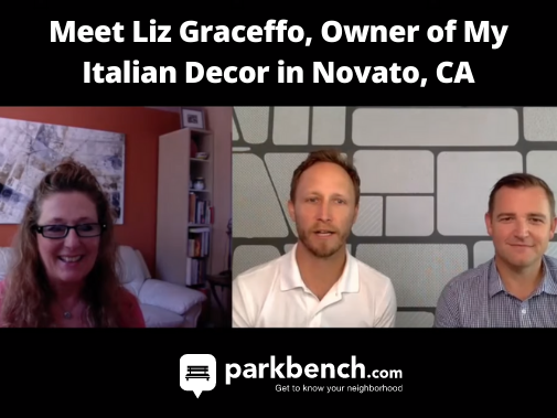 Liz Graceffo, Owner of My Italian Decor is interviewed by Parkbench in Novato, CA