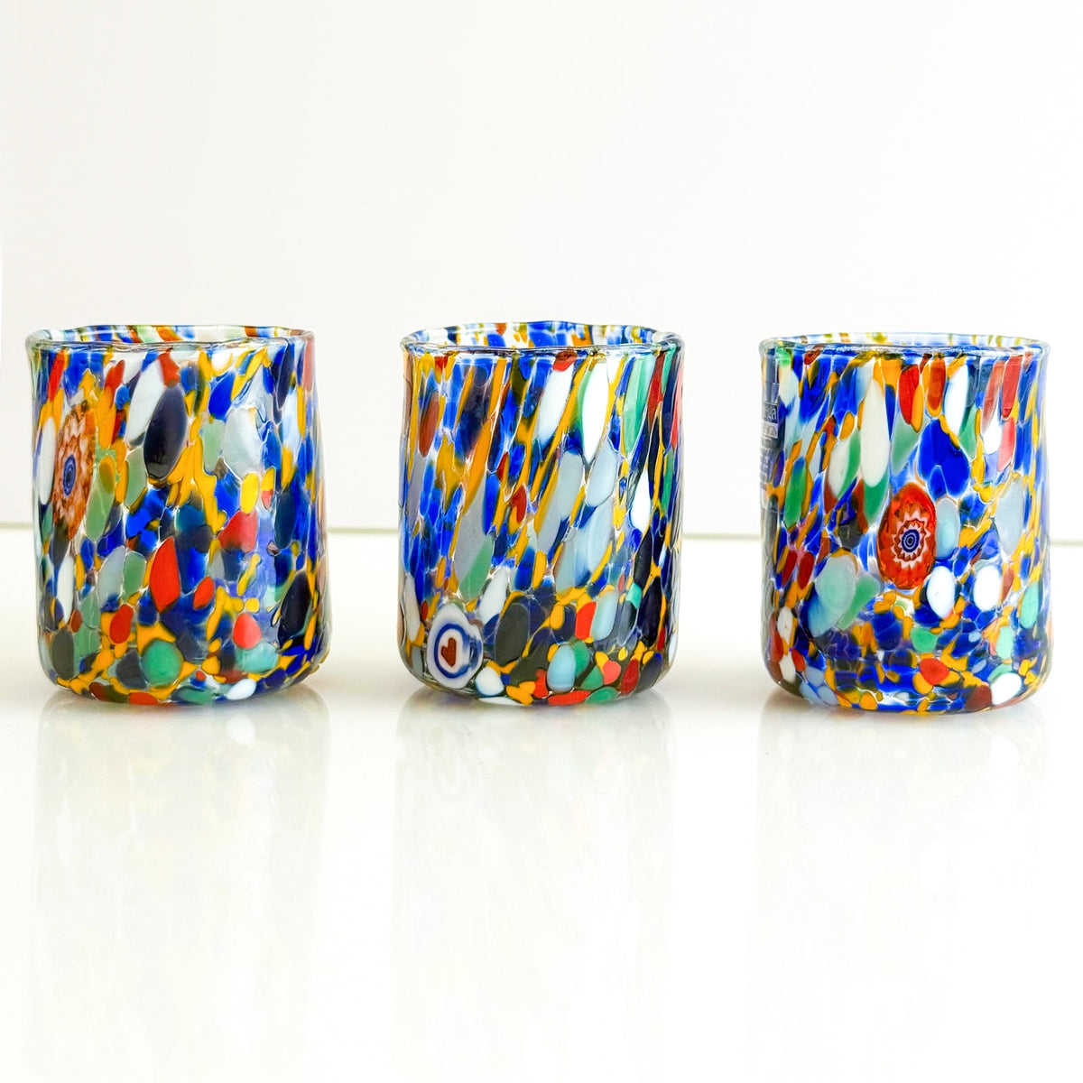 Confetti Shot Glasses - Set of 6 - Made in Italy