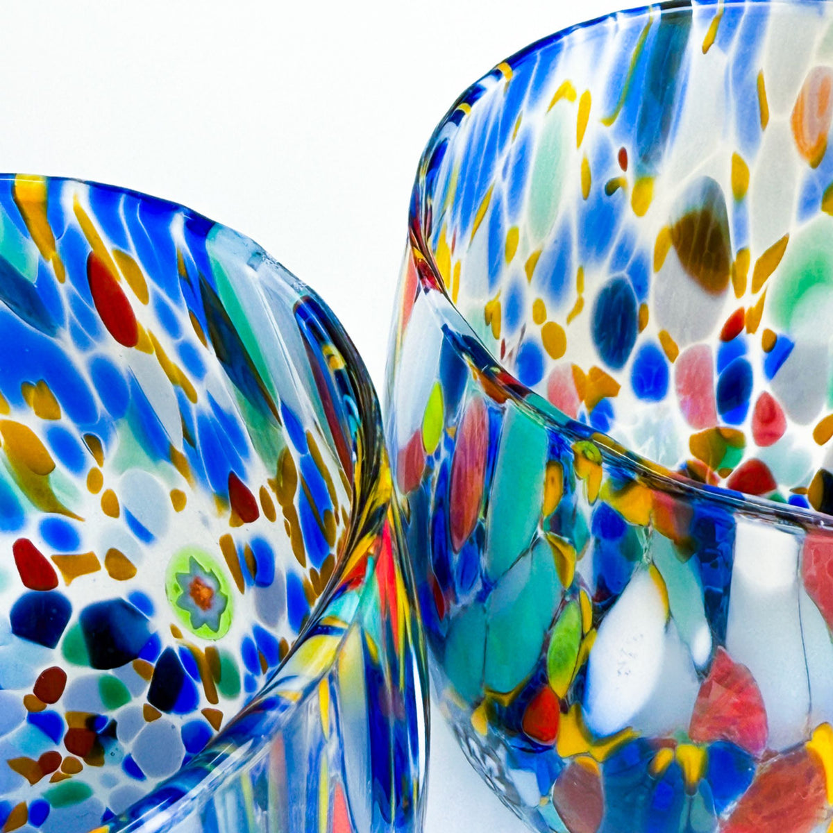 Confetti Drinking Glass Tumblers - Set of 2 - Made in Italy