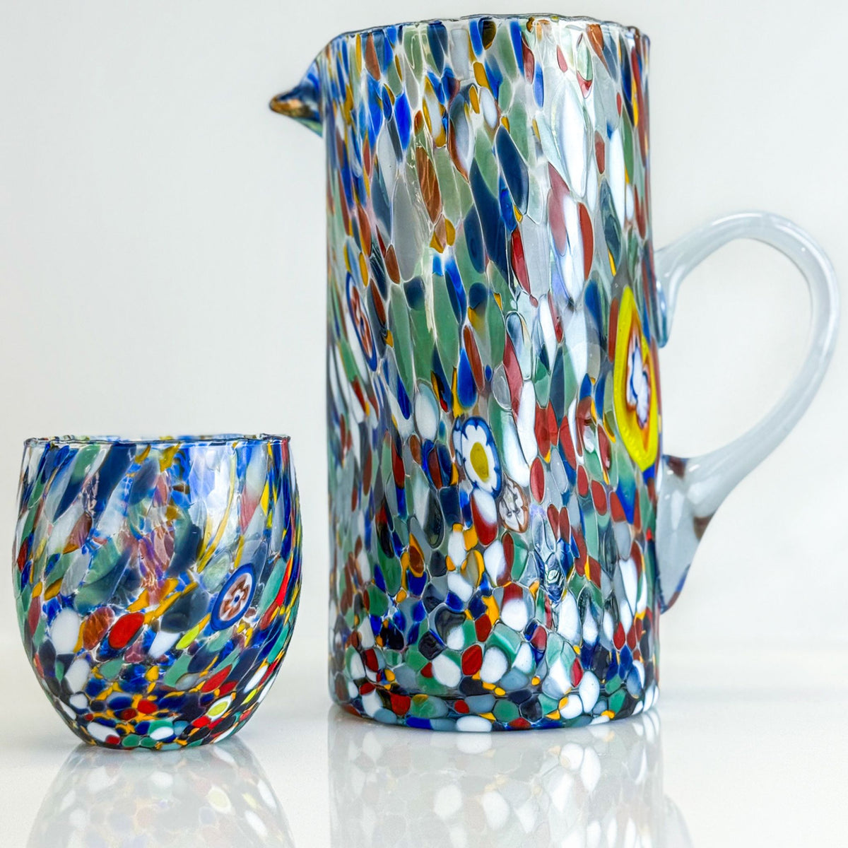 Confetti Drinking Glass Tumblers - Set of 2 - Made in Italy