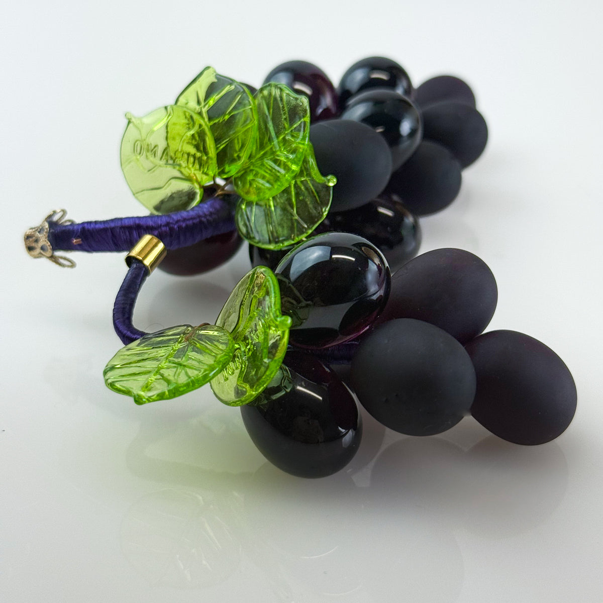 Murano Glass Solid Grape Cluster, Mini, Multiple Colors, Made in Italy