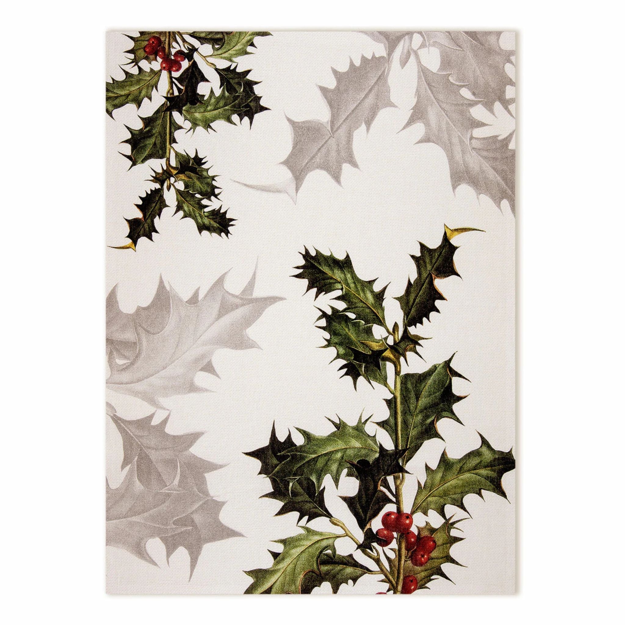 Winter Holiday Kitchen Towel, 100% Linen, Made in Italy - My Italian Decor
