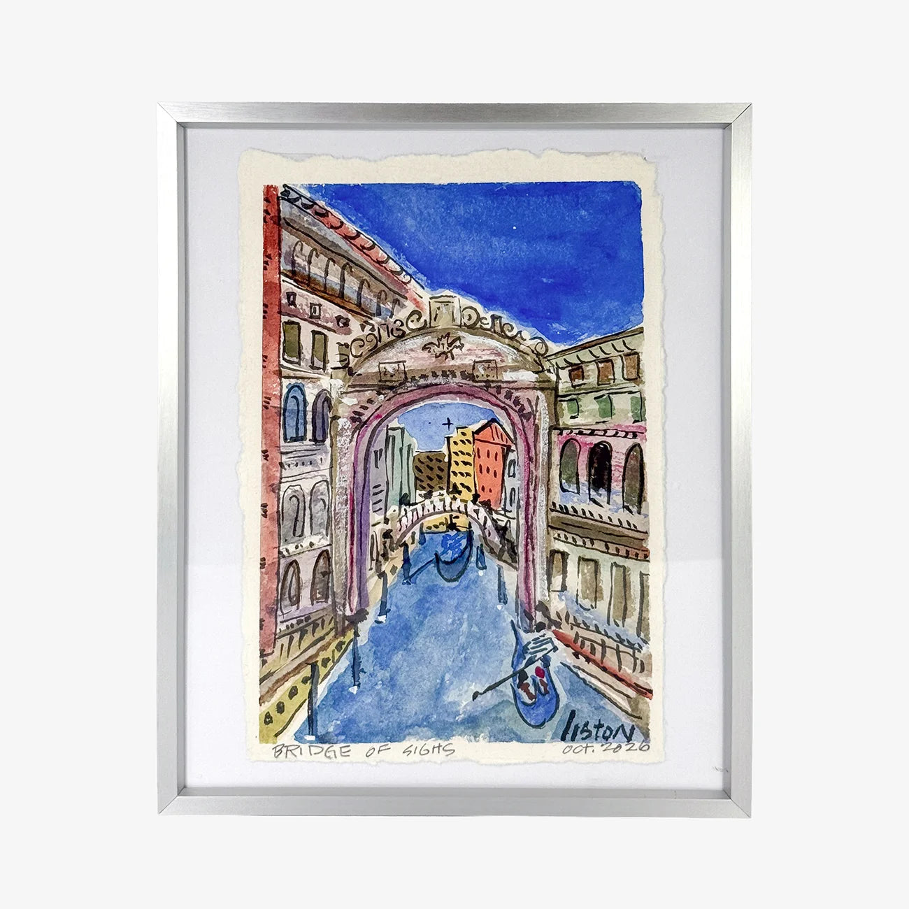 Nancy Liston original artwork featuring Italian landmarks, made to order by My Italian Decor