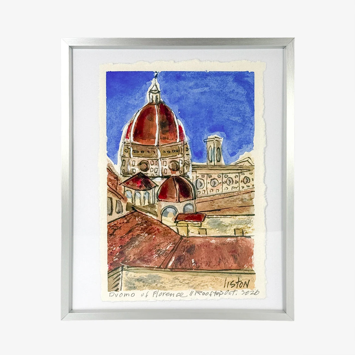 Nancy Liston original artwork featuring Italian landmarks, made to order by My Italian Decor