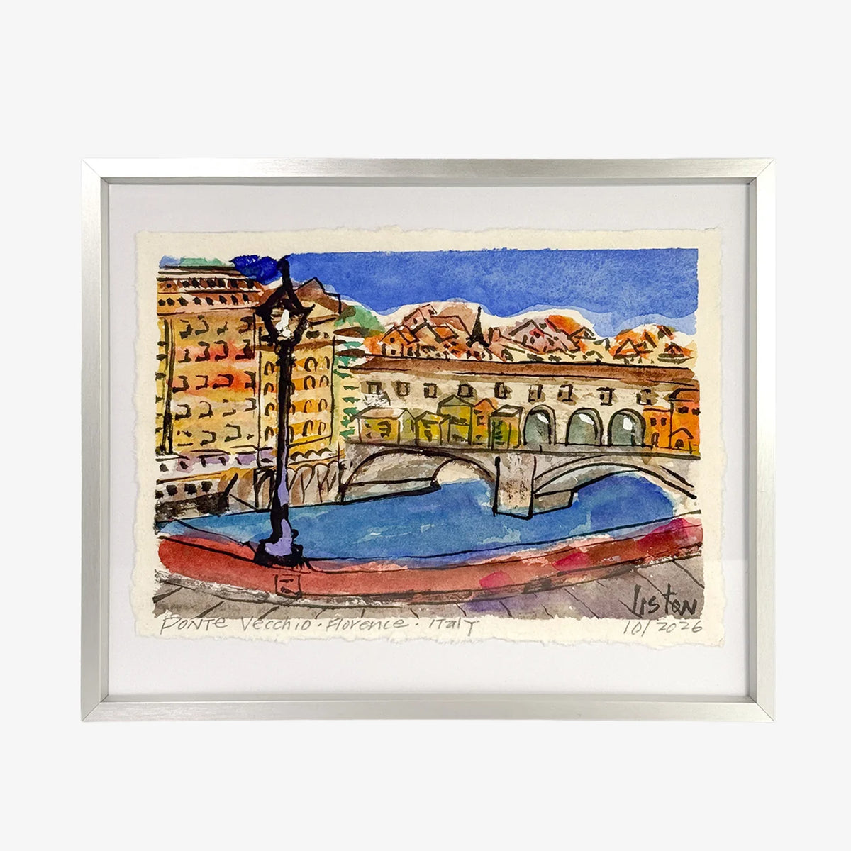Nancy Liston original artwork featuring Italian landmarks, made to order by My Italian Decor