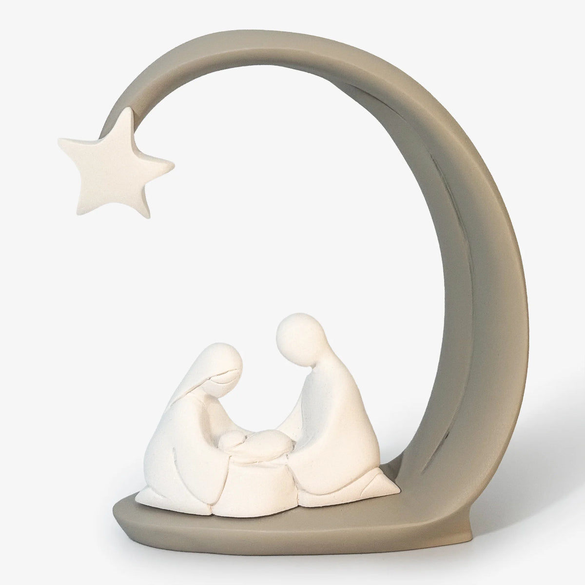 Nativity Scene with Star Arch – Italian Resin Figurine