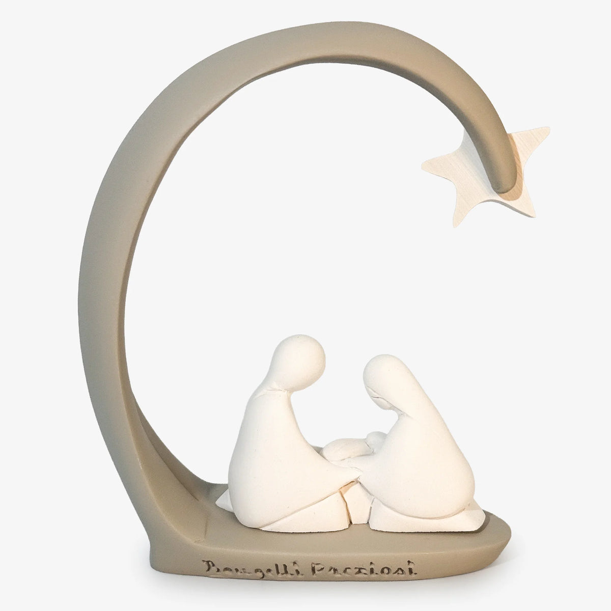 Nativity Scene with Star Arch – Italian Resin Figurine