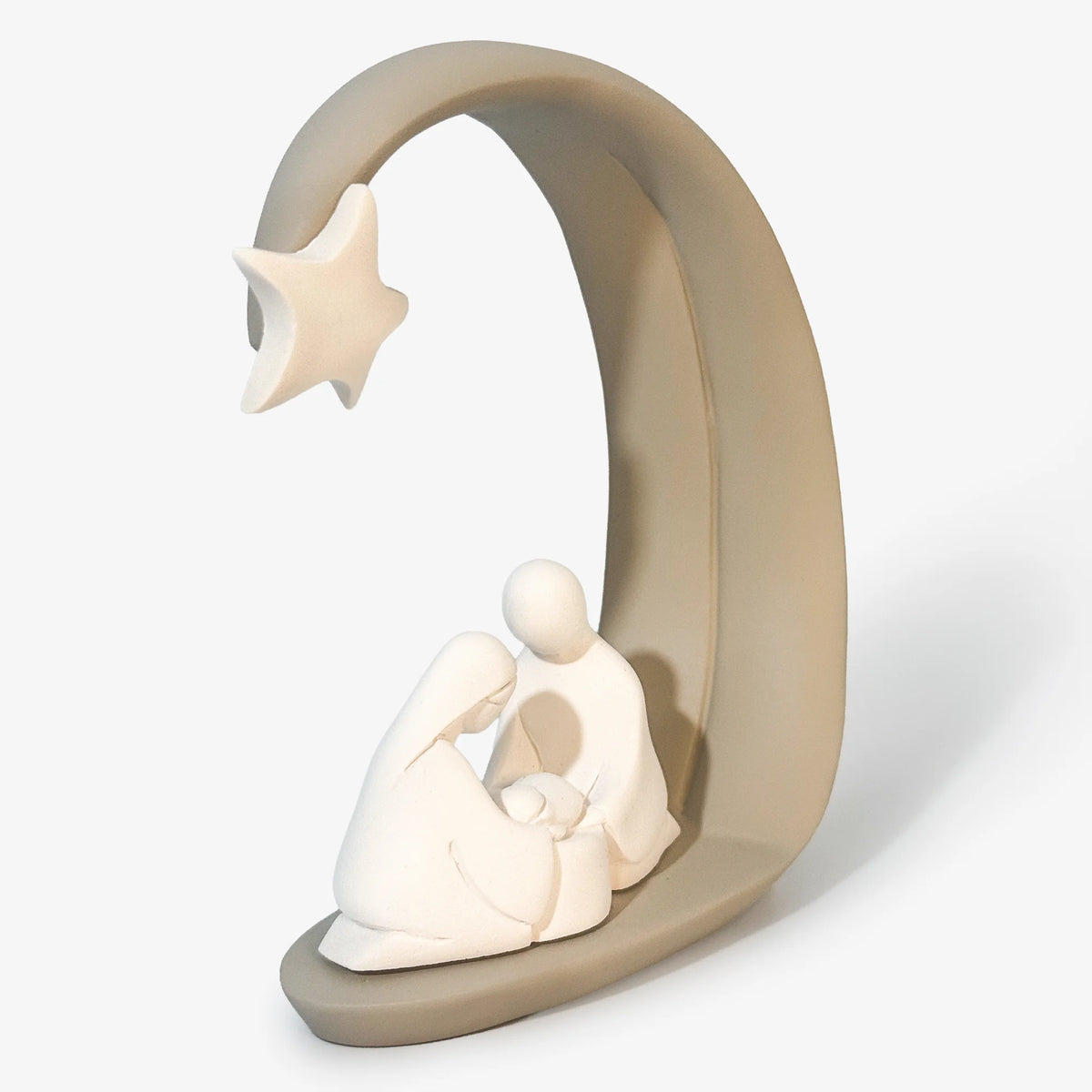 Nativity Scene with Star Arch – Italian Resin Figurine