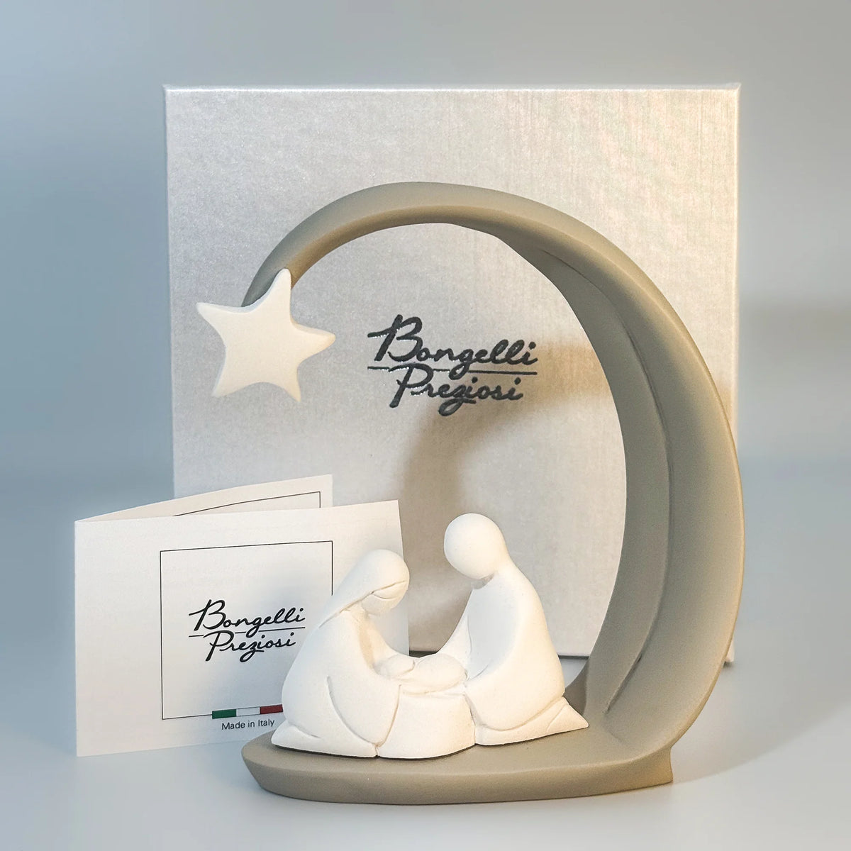 Nativity Scene with Star Arch – Italian Resin Figurine