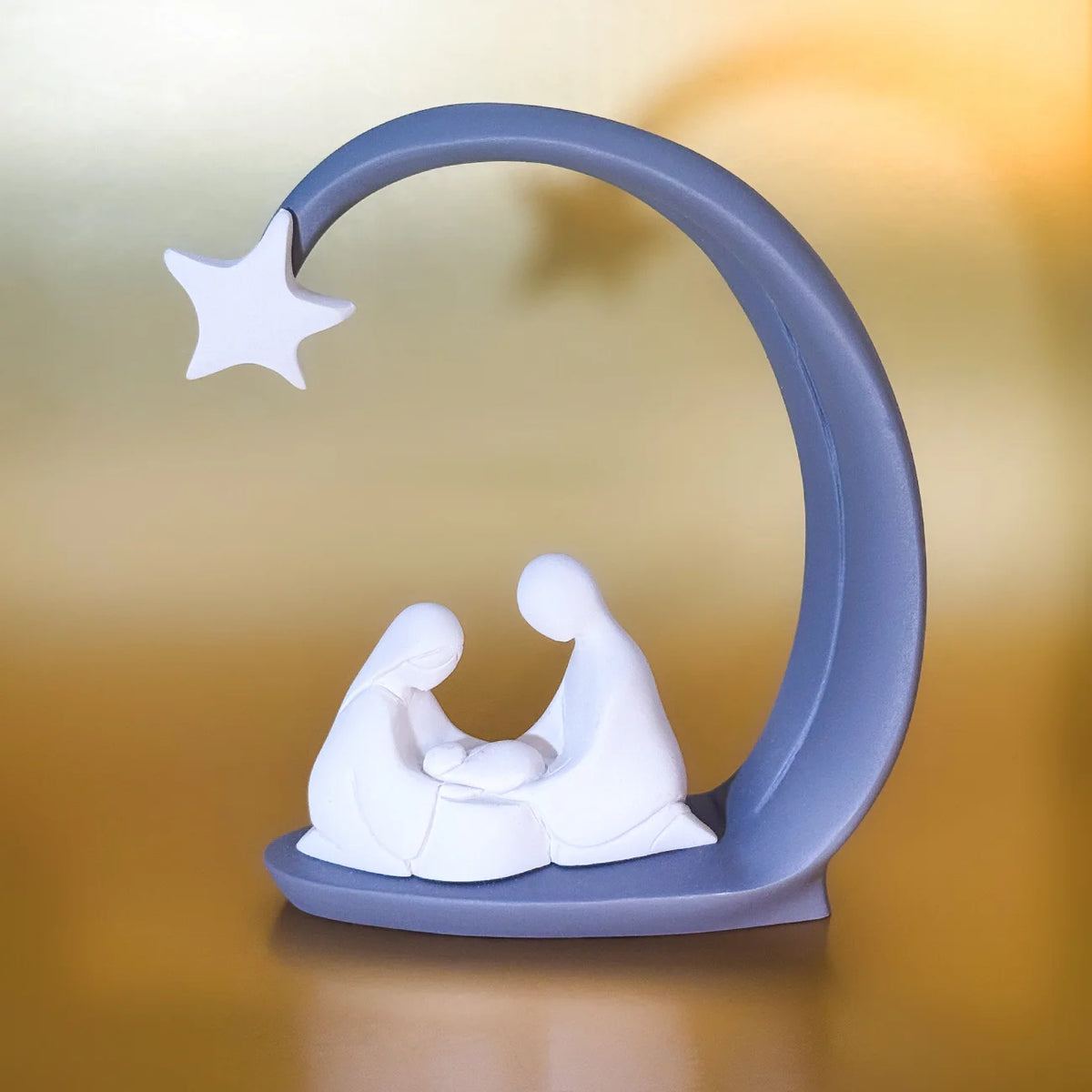 Nativity Scene with Star Arch – Italian Resin Figurine