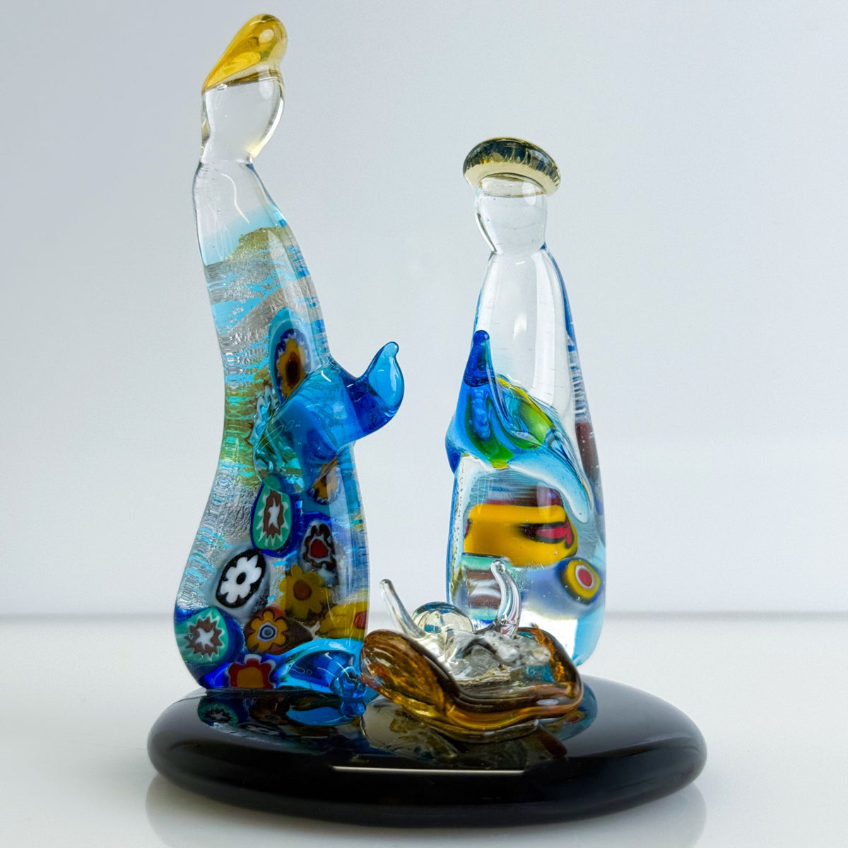 Murano Glass Nativity Figurine, Made in Italy