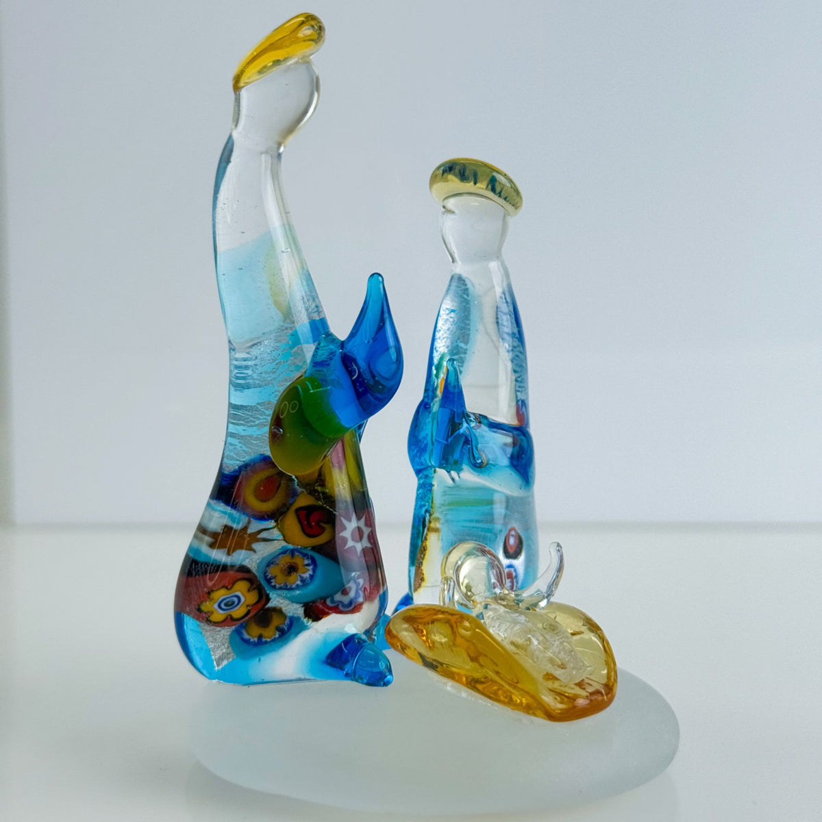 Murano Glass Nativity Figurine, Made in Italy