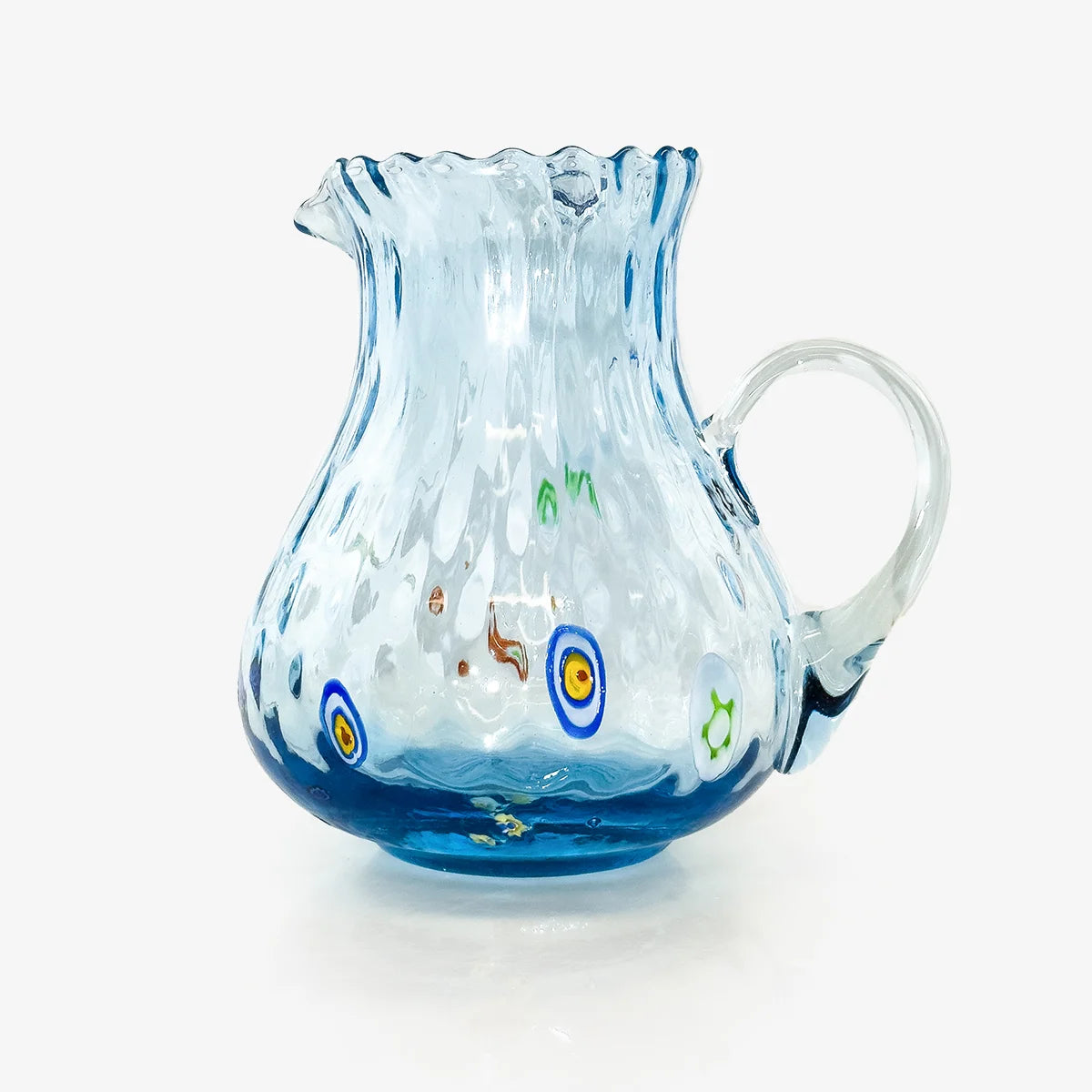 Serena Light Blue Glass Pitcher