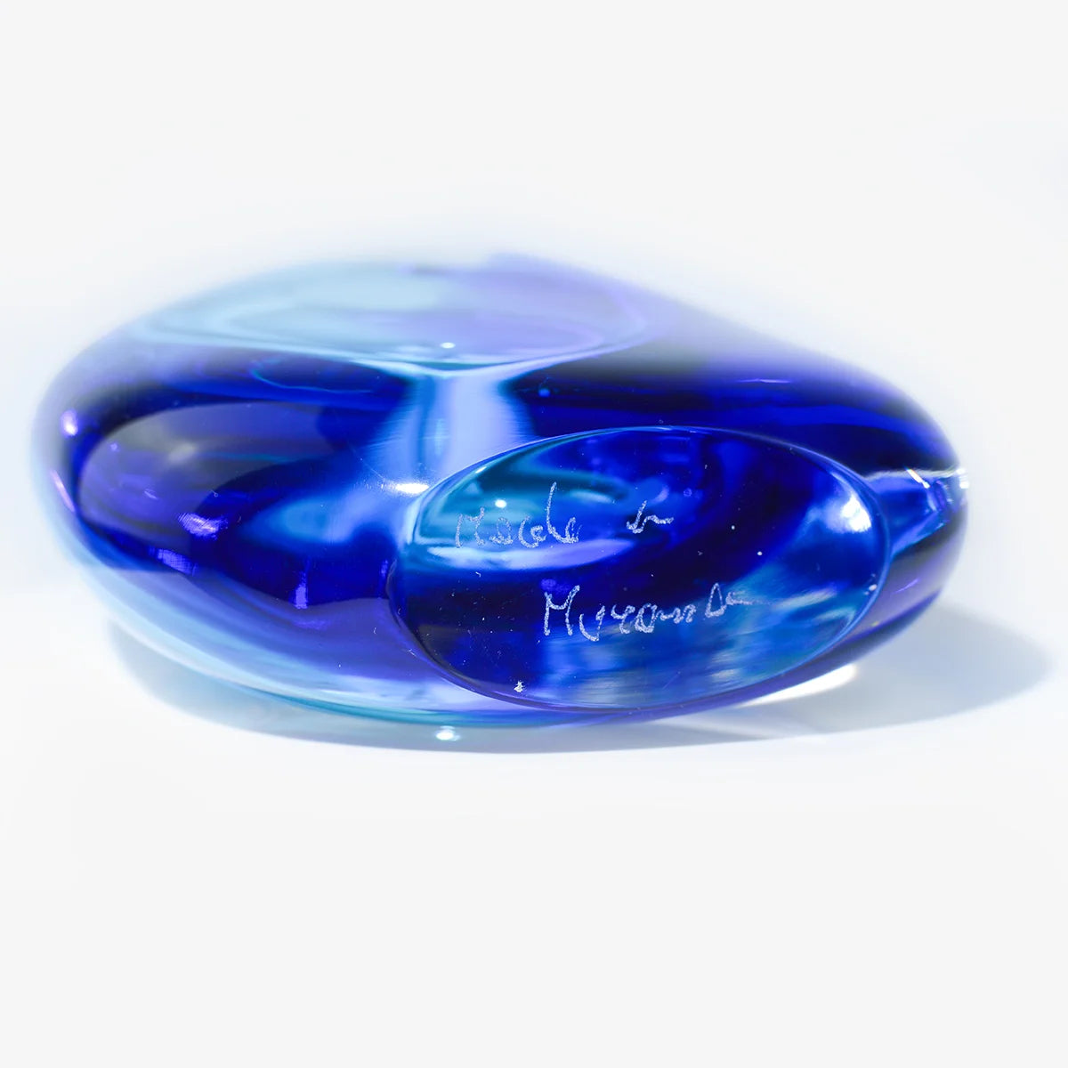 Handmade Murano Glass Rectangular Vase — Sommerso