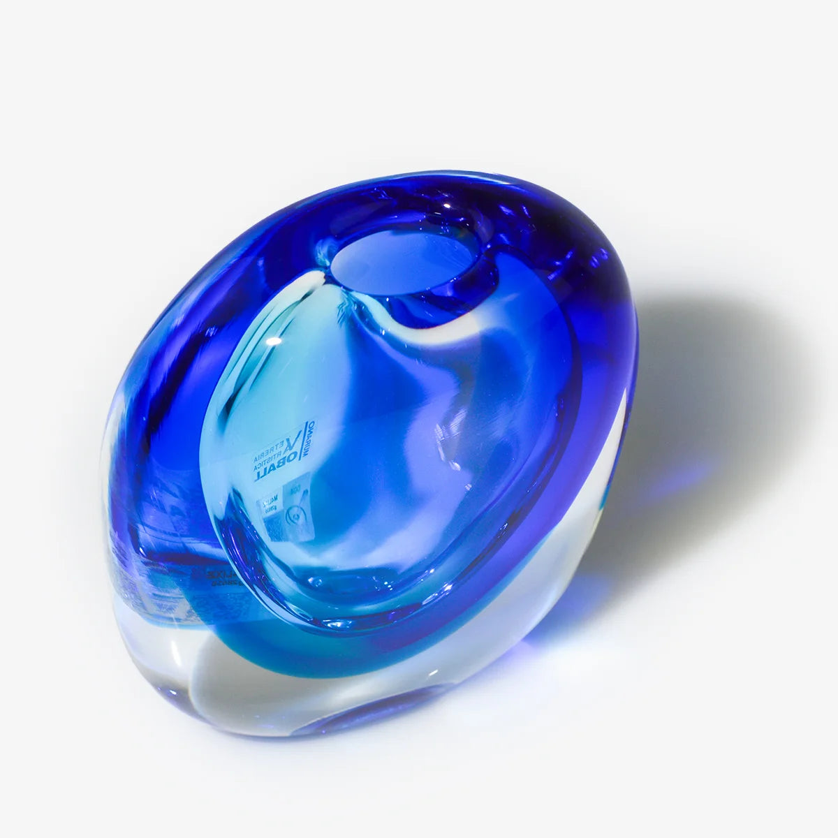 Handmade Murano Glass Rectangular Vase — Sommerso