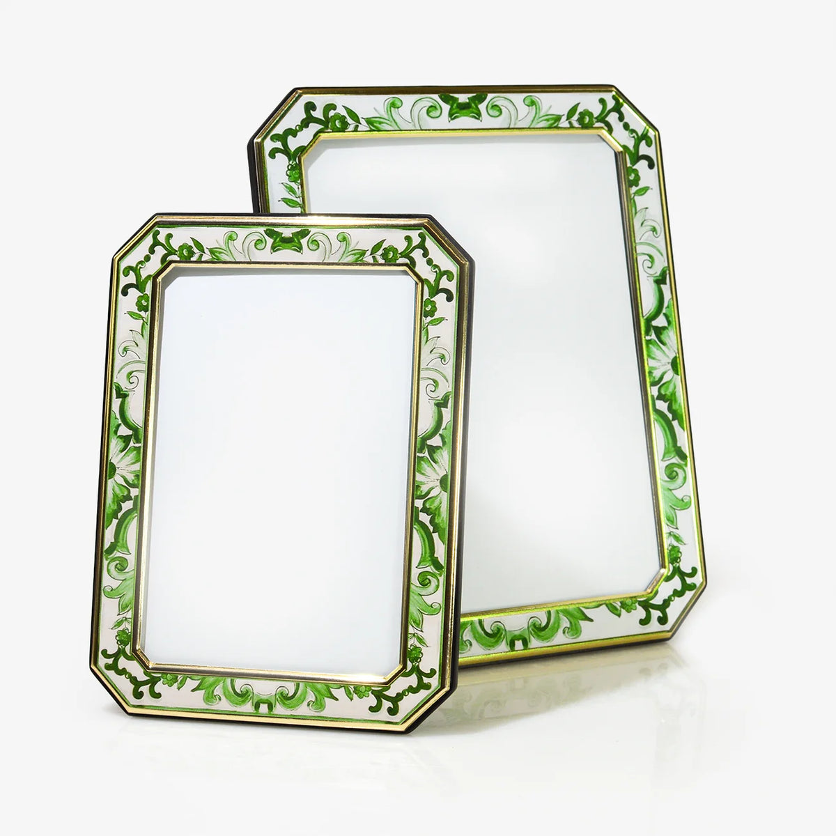 Octagonal Emerald Green Metal Photo Frame