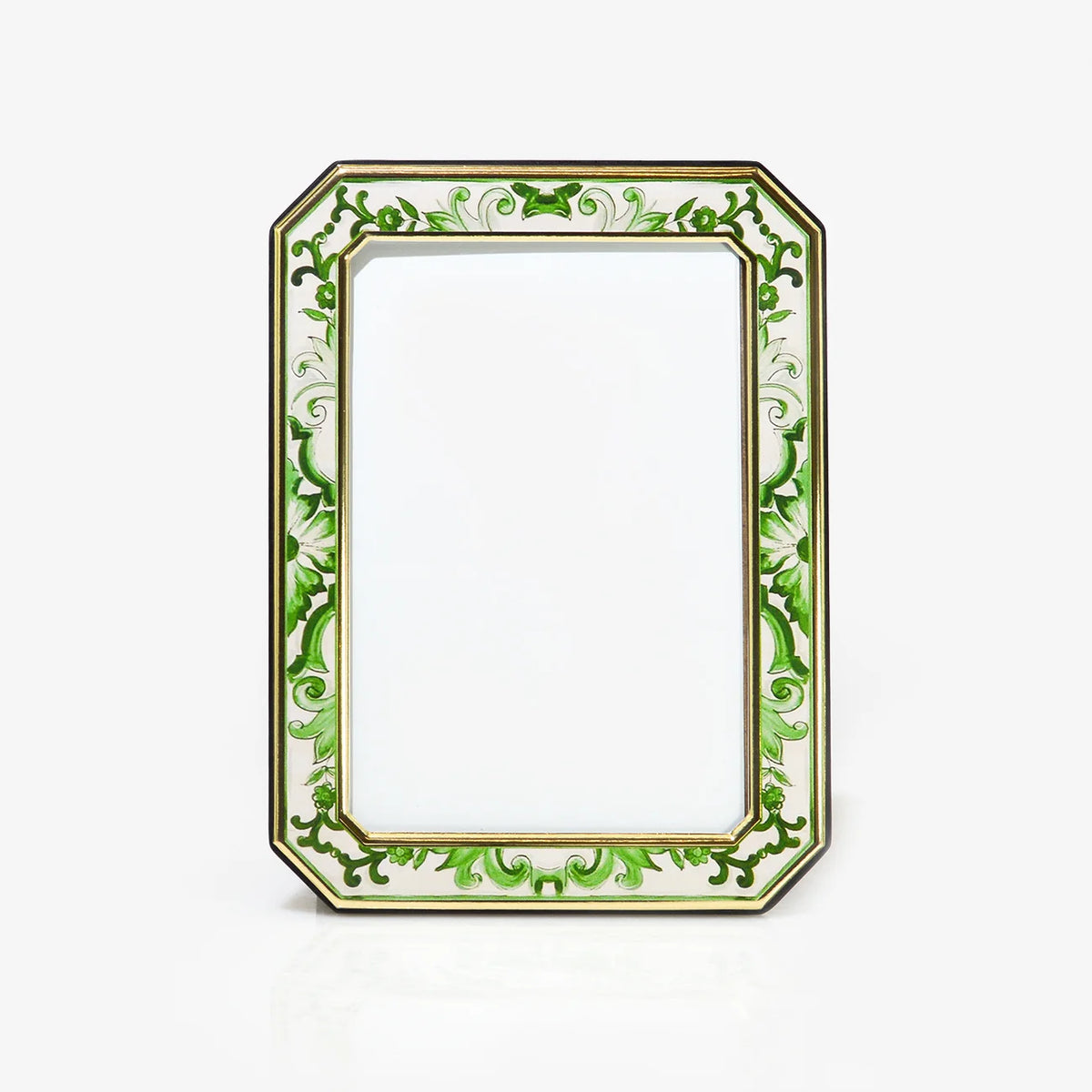 Octagonal Emerald Green Metal Photo Frame