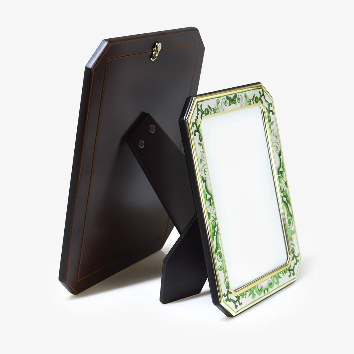Octagonal Emerald Green Metal Photo Frame