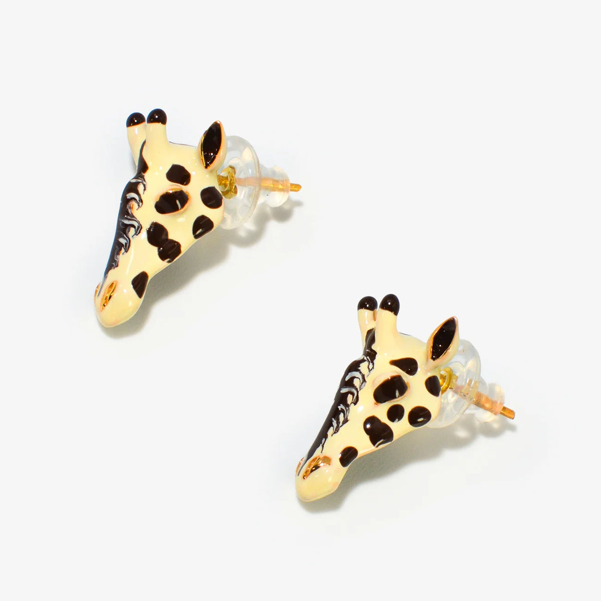 Giraffe enamel jewelry set by My Italian Decor, made in Italy, featuring a detailed giraffe design