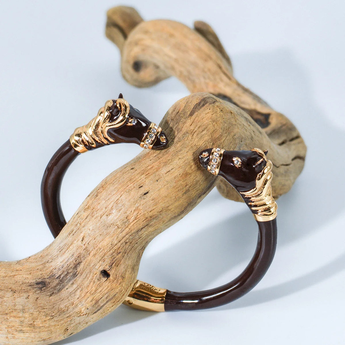 My Italian Decor horse enamel jewelry set, made in Italy, featuring a detailed horse design
