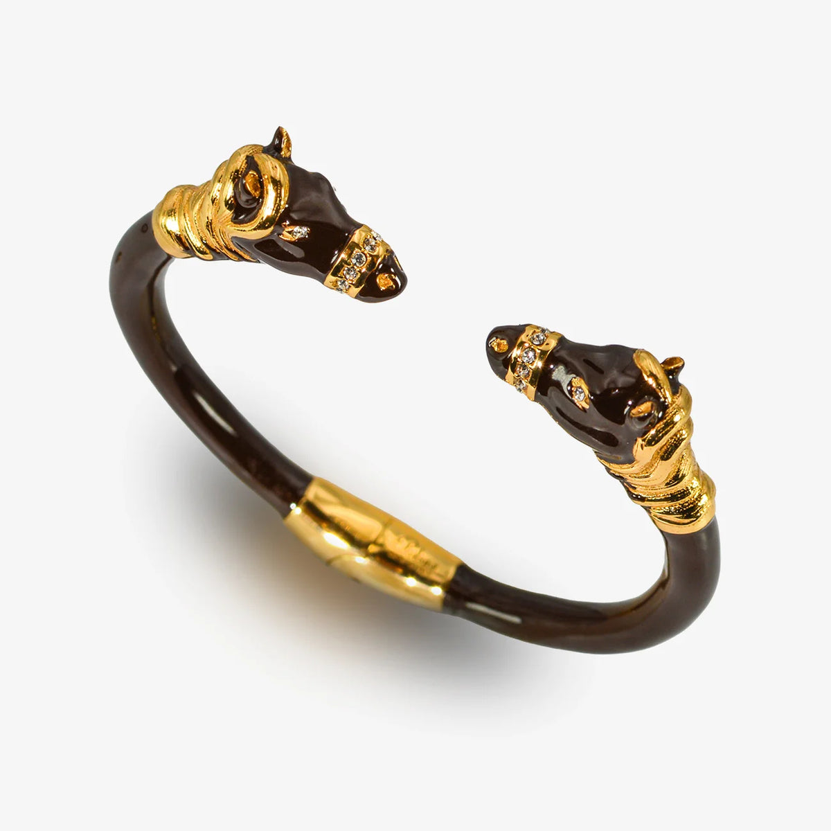 Italian-made horse enamel jewelry set by My Italian Decor, featuring a colorful horse design