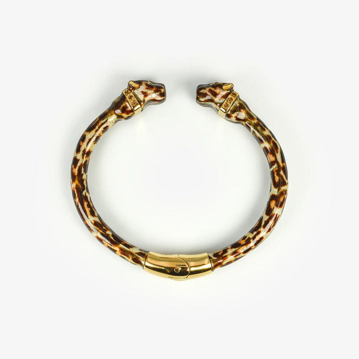 Polina Firenze jaguar enamel jewelry set, made in Italy, featuring a detailed jaguar design