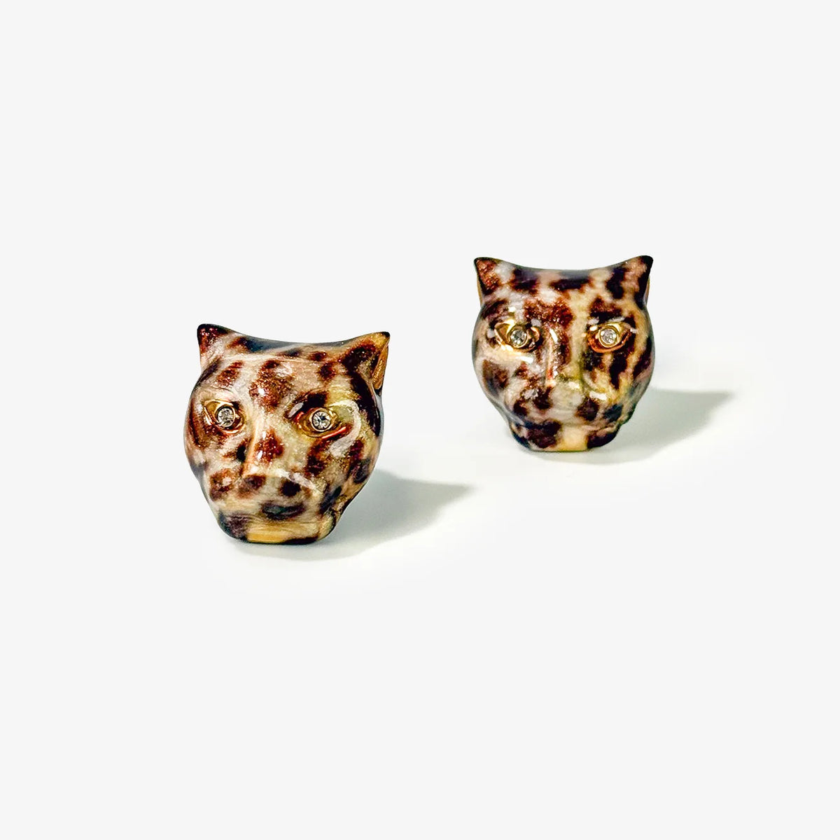 Polina Firenze jaguar enamel jewelry set, made in Italy, featuring a detailed jaguar design