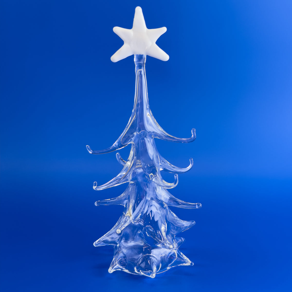 Blown Glass Christmas Tree with Ornaments, Made in Italy - My Italian Decor